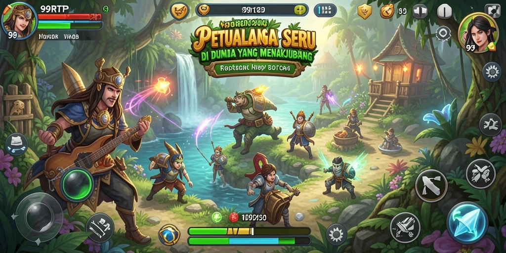 Tangkapan layar menampilkan aksi seru dalam permainan 99RTP.