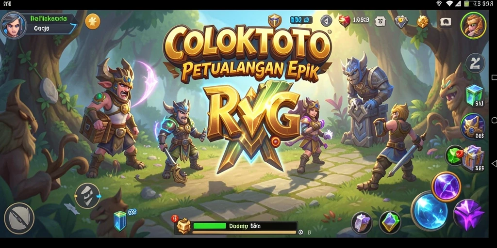 Tampilan gameplay COLOKTOTO yang mendebarkan dengan karakter dan pertarungan yang epik.