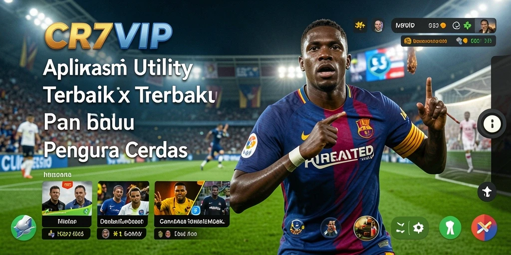 Tampilan utama CR7VIP dengan fitur Utility yang lengkap.