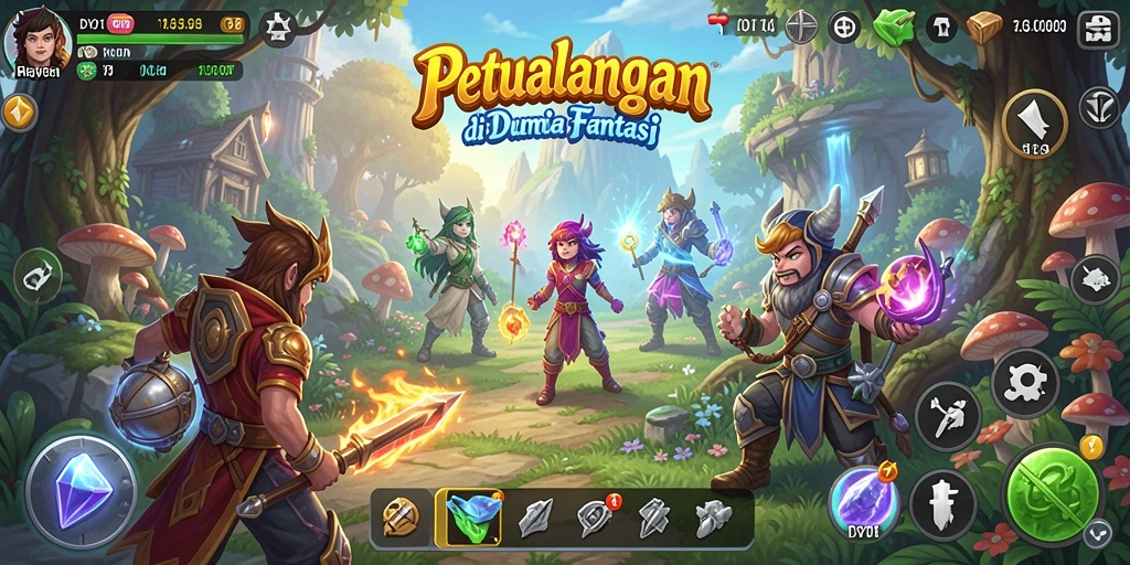 Tampilan gameplay DY01 yang menampilkan petualangan seru dan aksi mendebarkan.