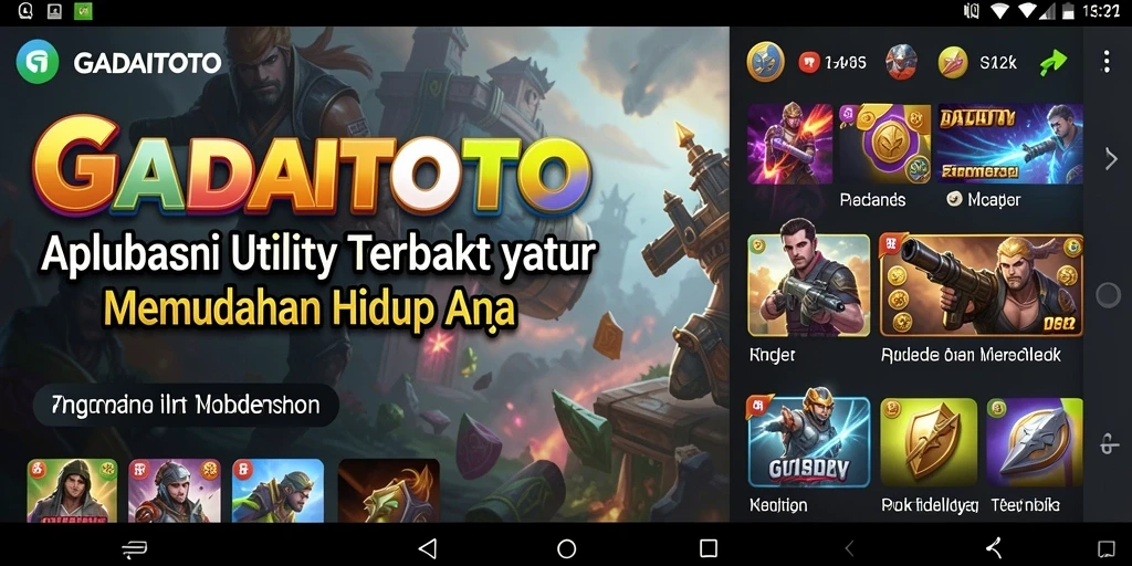 Screenshot utama GADAITOTO menampilkan antarmuka yang intuitif dan mudah digunakan.