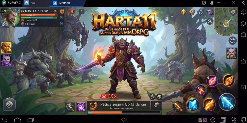 Tampilan gameplay HARTA11 yang mendebarkan dengan pertempuran antar pemain.