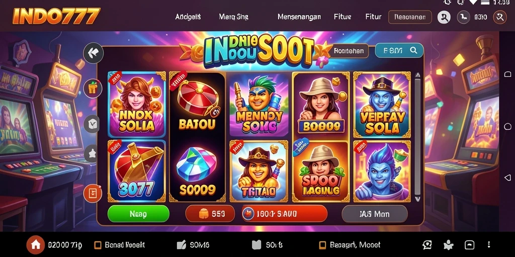 Tampilan gameplay Slot yang penuh warna dan menarik.