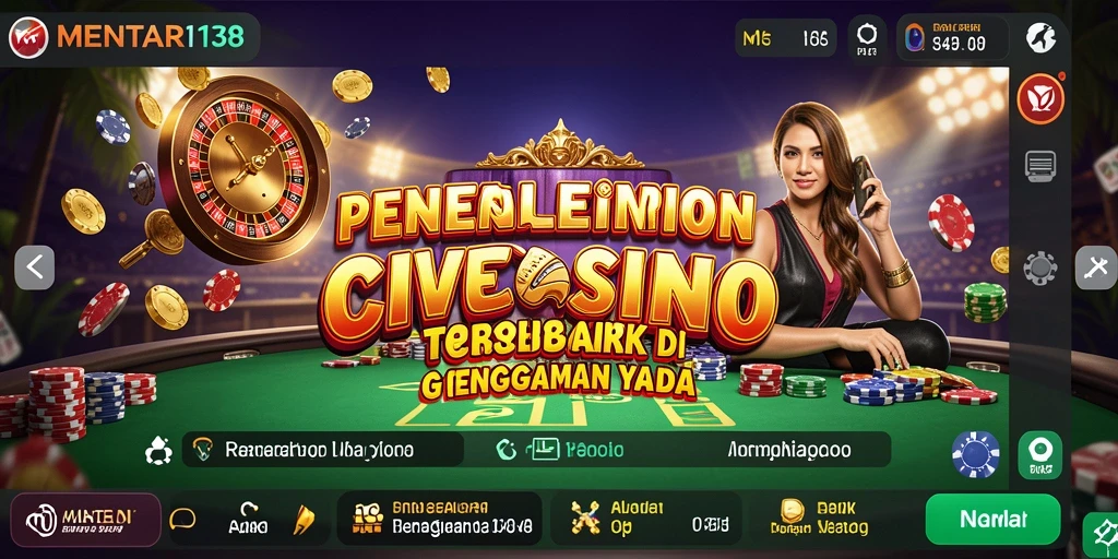 Tampilan permainan Live Casino yang memukau dan interaktif.