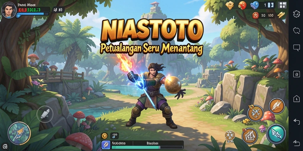 Screenshot menampilkan gameplay seru dalam petualangan NIASTOTO.
