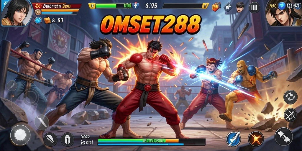 Tampilan seru dari pertarungan di OMSET288 dengan aksi yang mendebarkan.