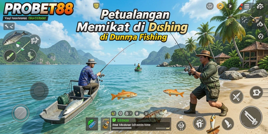 Tangkapan besar di laut biru yang menawan.
