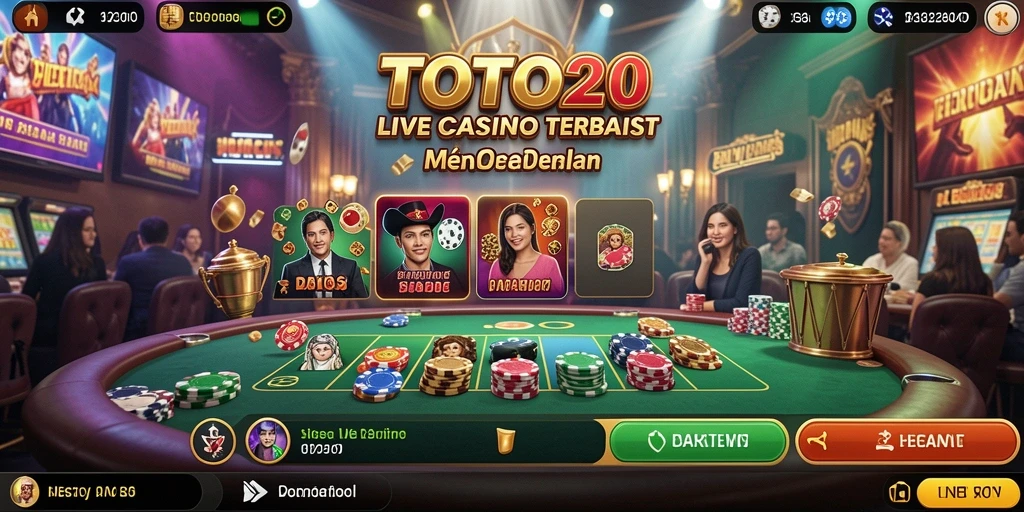 Gameplay mendebarkan dengan dealer langsung di TOTO20.